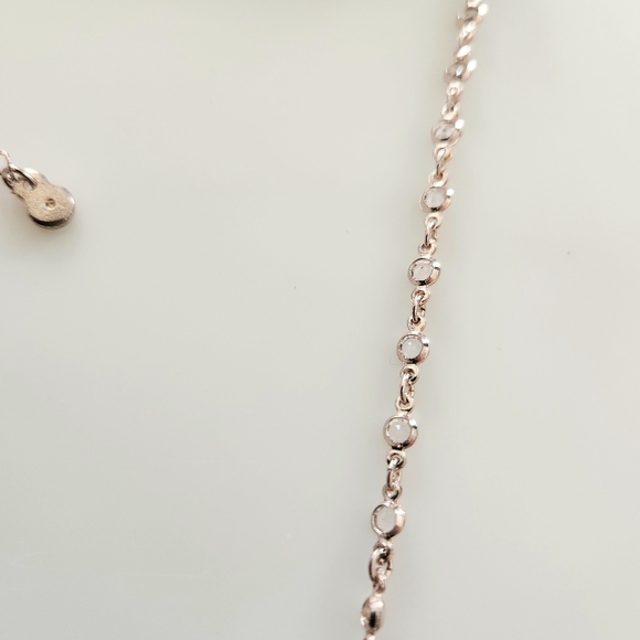 Buckle Gold Tone And Crystal Necklace - Picture 3 of 4